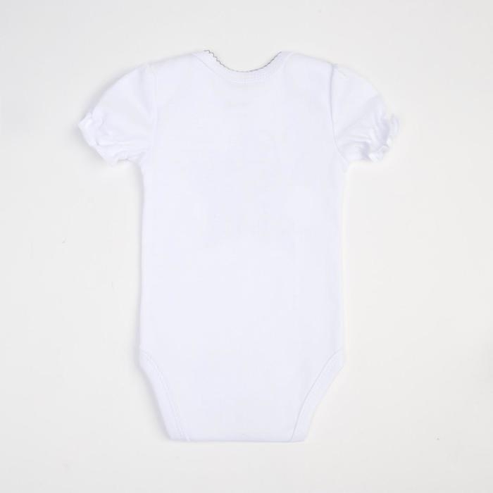 Набор Крошка Я: боди, юбка, повязка Shine, белый/серый, рост 74-80