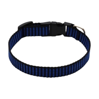 Ошейник рифленый, 40 х 1,5 см, сине-чёрный Ошейник рифленый, 40 х 1,5 см, сине-чёрный