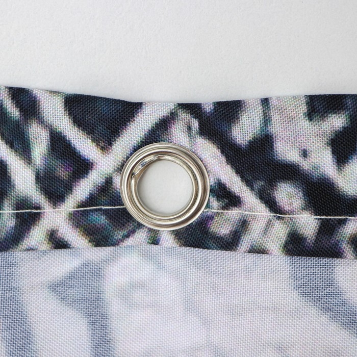 Штора для ванны Доляна &laquo;Париж&raquo;, с люверсами, 180&times;180 см