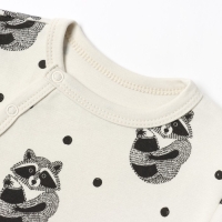 Комбинезон &laquo;Енот&raquo; Крошка Я, цвет белый, рост 74-80 см