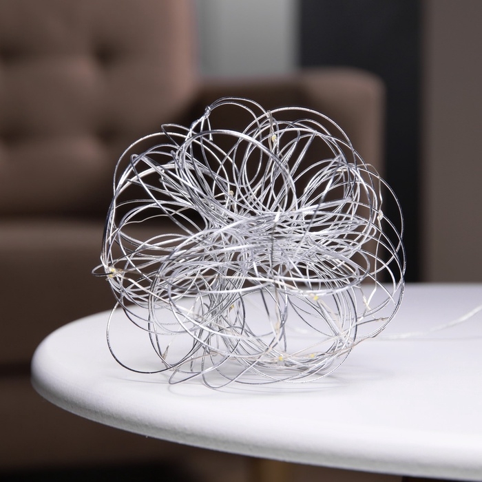 Светодиодная фигура «Облачко» 15 см, 15 LED, батарейки ААx2 (не в комплекте), свечение теплое белое Светодиодная фигура «Облачко» 15 см, 15 LED, батарейки ААx2 (не в комплекте), свечение теплое белое