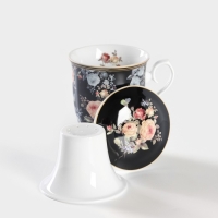 Кружка керамическая с ситом «Кобальт», 300 мл Кружка керамическая с ситом «Кобальт», 300 мл