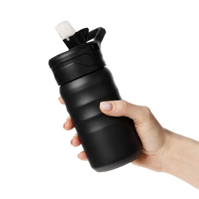 Термобутылка Fujisan 2.0 без логотипа, черная Термобутылка Fujisan 2.0 без логотипа, черная