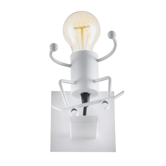 Бра Бра "Человечек" E27 40Вт белый 14х14х17 см