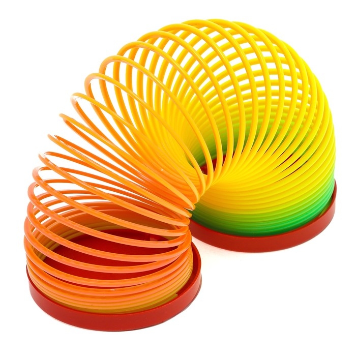 Новый год! Пружинка радуга &laquo;Веселая змея&raquo;, цвета МИКС, d.-5см, новогодний подарок