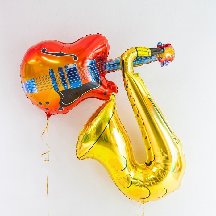 Шар фольгированный 43" &laquo;Гитара&raquo;, фигура