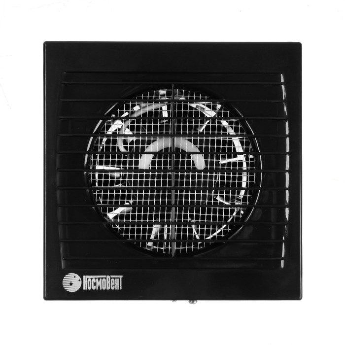 Вентилятор вытяжной "КосмоВент" В100ВК, d=100 мм, 10 Вт, 40 дБ, 105 м&sup3;/ч, с выключ., черный