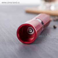 Мельница для специй Доляна «Элит», 15×3 см, металлический механизм, цвет красный Мельница для специй Доляна «Элит», 15×3 см, металлический механизм, цвет красный