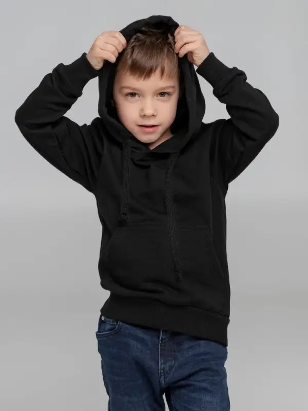 Худи детское Kirenga Kids 2.0, черное, 14 лет