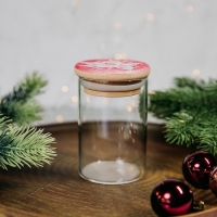 Новый год. Банка для хранения &laquo;Розовая сказка&raquo;, 100 мл