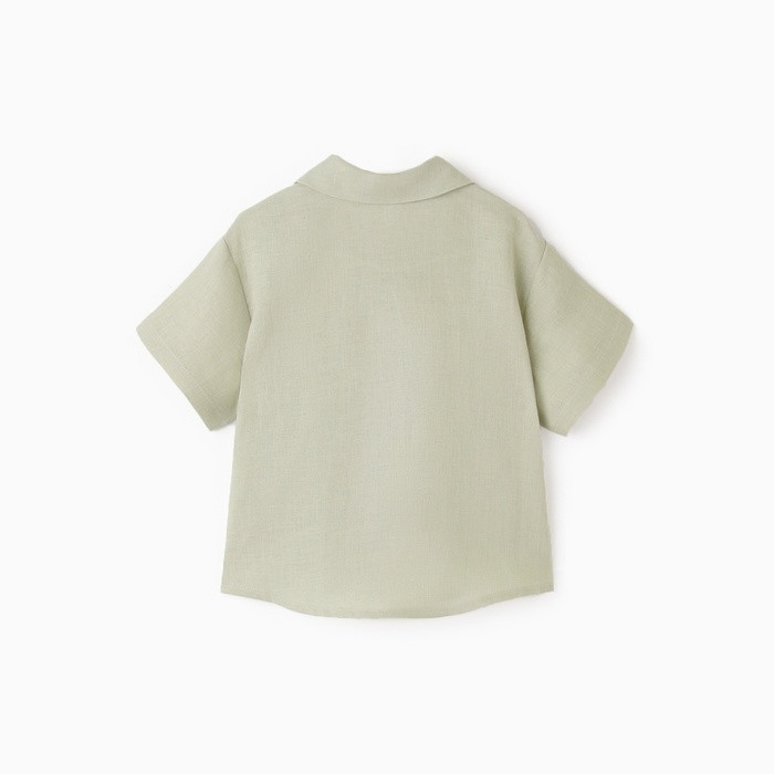 Рубашка для мальчика KAFTAN Linen, р. 34 (122-128), зеленый