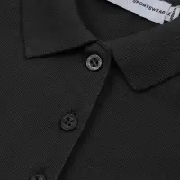 Рубашка поло женская Neptune черная, размер L