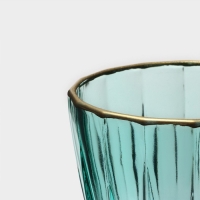 Бокал для вина стеклянный &laquo;Триумф&raquo;, 300 мл, 8,5&times;18,5 см, цвет изумрудный