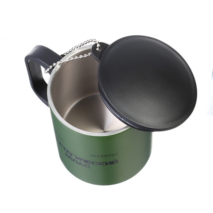 Термокружка, 180 мл, Туризм "Стратегический запас", сохраняет тепло 2 ч, 8.5 х 6.8 см