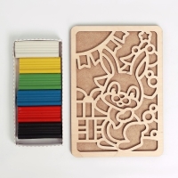 Новогодние пластилиновые картинки &laquo;Новый год! Зайка&raquo;