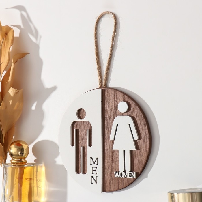 Панно декоративное указатель МДФ Панно декоративное указатель МДФ "Мужчины. Женщины" 1х14х18 см