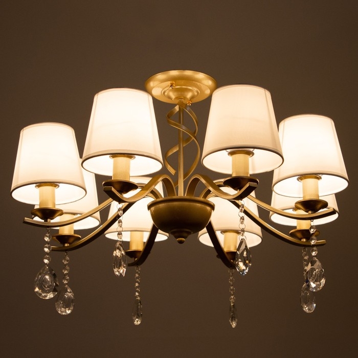 Люстра Люстра "Сапфира" 8хЕ14 40т шампанское золото 72х72х40 см
