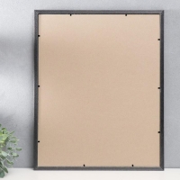 Фоторамка пластик 40х50 см, серый с золотом (пластиковый экран)