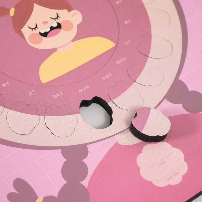 Фоторамка пластик 9х9 см Фоторамка пластик 9х9 см "Молочные зубики" розовая 2х23х27 см