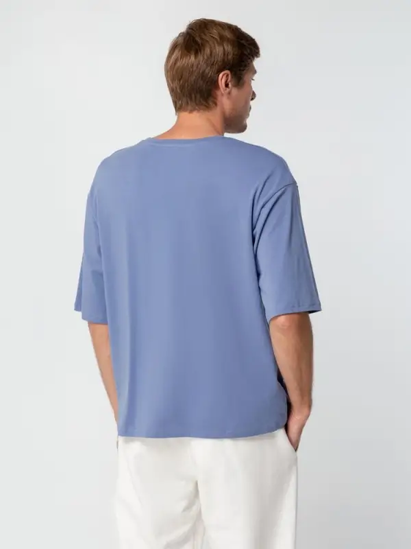 Футболка унисекс оверсайз Street Vibes, синяя (лавандовая), размер XS/S