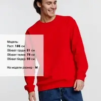 Свитшот унисекс Columbia, красный, размер 3XL