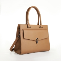 Сумка женская тоут, на молнии, цвет светло-песочный Сумка женская тоут, на молнии, цвет светло-песочный