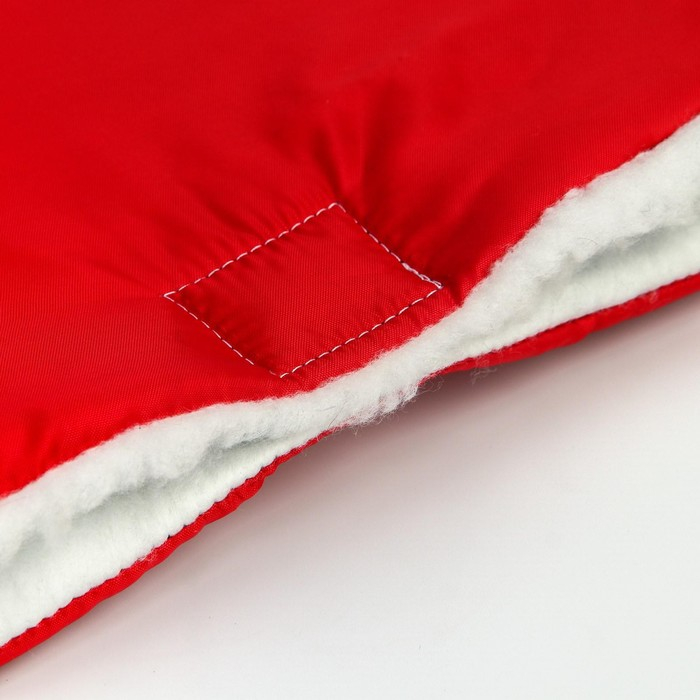 Муфта на ручку коляски, цвет красный Муфта на ручку коляски, цвет красный