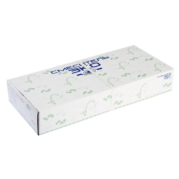 Смеситель для кухни Смеситель для кухни "ЦС-СМ" ЭМ902044, двухвентильный, на гайке, гибкий излив, хром