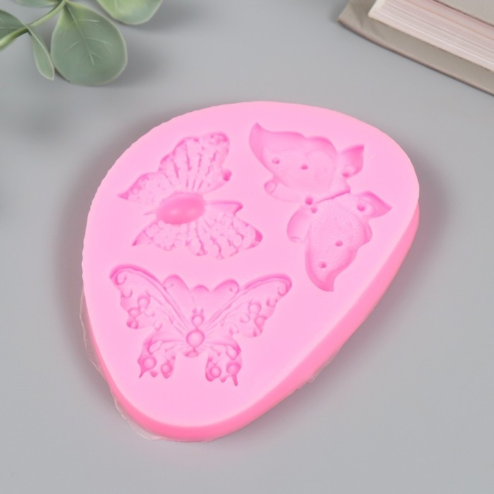 Молд силикон Молд силикон "Рой бабочек" 3 предмета 1х9,5х7 см