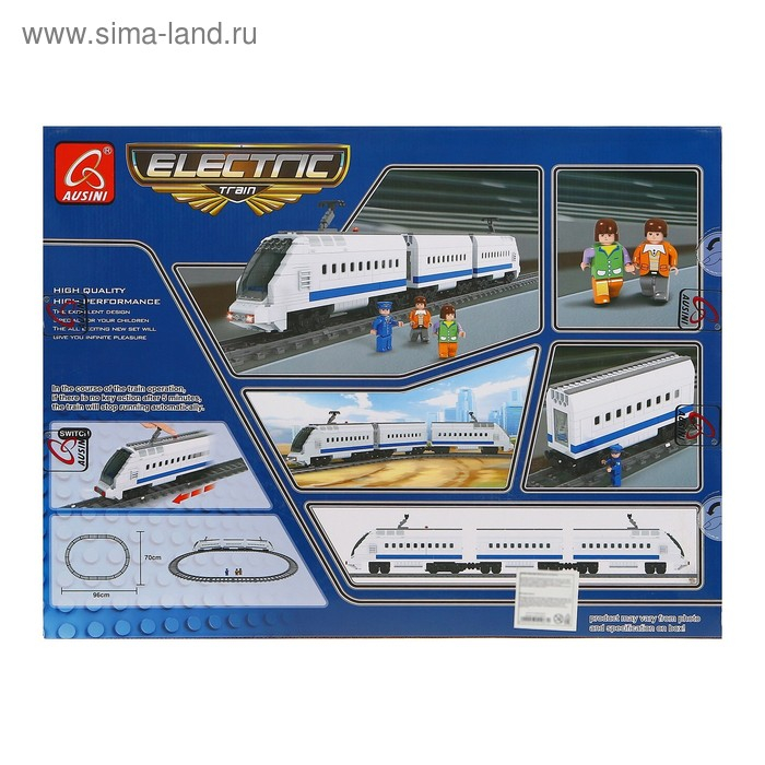 Конструктор «Ж.Д. Сапсан», ездит по рельсам, работает от батареек, 606 деталей Конструктор «Ж.Д. Сапсан», ездит по рельсам, работает от батареек, 606 деталей