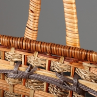 Корзина плетеная "Пикник", без крышки, 40х29х24/43 см Корзина плетеная "Пикник", без крышки, 40х29х24/43 см