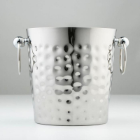 Ведро для льда из нержавеющей стали «Чеканный», 3,5 л, 23,5×18,5×18,5 см, 201 сталь, цвет серебряный Ведро для льда из нержавеющей стали «Чеканный», 3,5 л, 23,5×18,5×18,5 см, 201 сталь, цвет серебряный