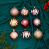 Набор шаров пластик d-6 см, 9 шт "Маскарад ассорти" микс Набор шаров пластик d-6 см, 9 шт "Маскарад ассорти" микс