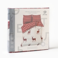 Постельное бельё "Этель" Scottish deer 2 сп 175х215 см, 200х220 см,70х70 см -2 шт,поплин 125 г/м2