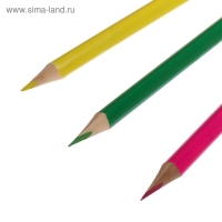 Карандаши 12 цветов, корпус деревянный, треугольный Карандаши 12 цветов, корпус деревянный, треугольный