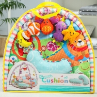 Развивающий коврик с дугами &laquo;Ежик на прогулке&raquo;, 70x70 см, Крошка Я