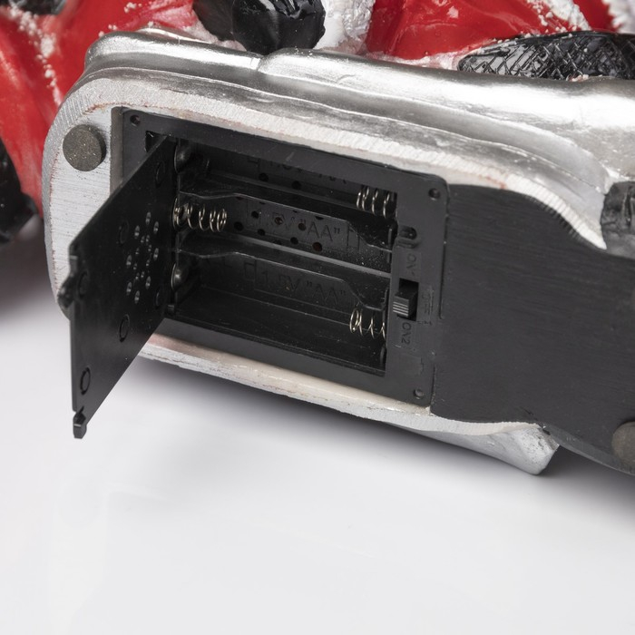 Светодиодная фигура &laquo;Дед Мороз на мотоцикле&raquo; 30 &times; 10 &times; 6 см, полистоун, батарейки ААх3 (не в комплекте), свечение мульти