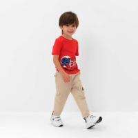 Футболка детская Disney "Тачки", рост 98-104 (30), красный Футболка детская Disney "Тачки", рост 98-104 (30), красный