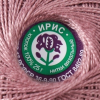 Нитки вязальные "Ирис" 150м/25гр 100% мерсеризованный хлопок цвет 5704 Нитки вязальные "Ирис" 150м/25гр 100% мерсеризованный хлопок цвет 5704