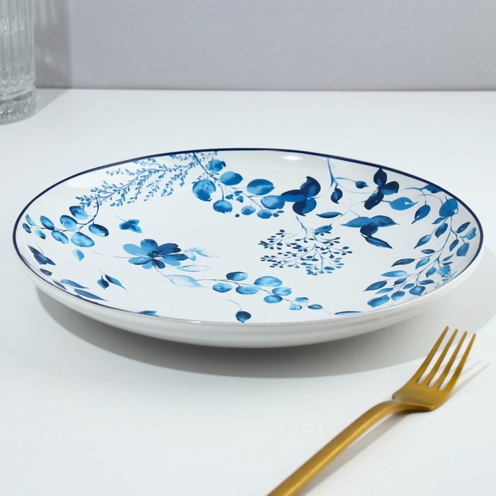 Тарелка керамическая Royal Garden, 25.5 см, цвет белый Тарелка керамическая Royal Garden, 25.5 см, цвет белый