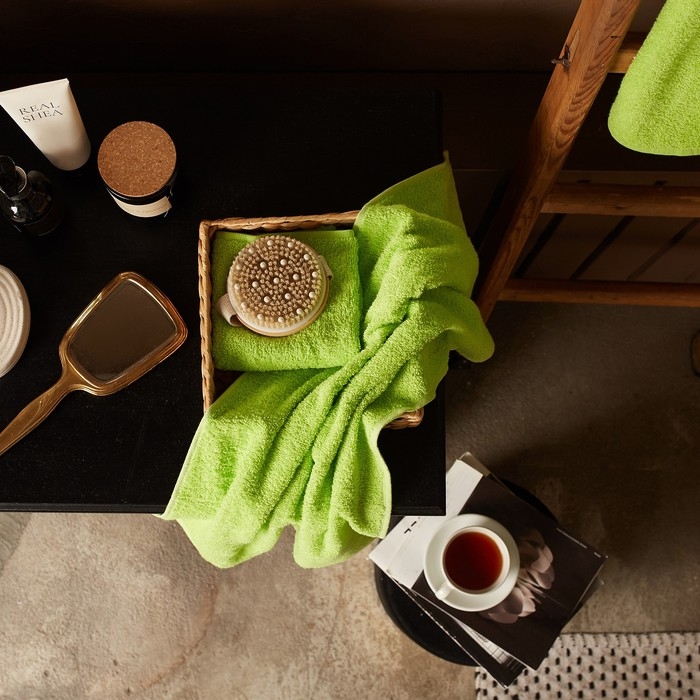 Полотенце махровое Экономь и Я 30*60 см, цв. зеленый, 100% хлопок, 320 гр/м2 Полотенце махровое Экономь и Я 30*60 см, цв. зеленый, 100% хлопок, 320 гр/м2