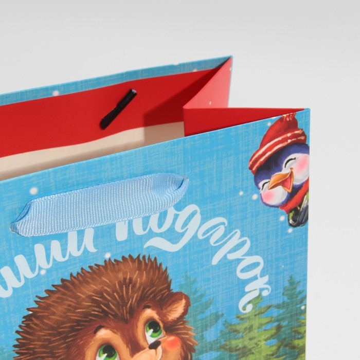 Пакет подарочный новогодний ламинированный &laquo;Лучший подарок&raquo;, MS 18 х 23 х 10 см, Новый год