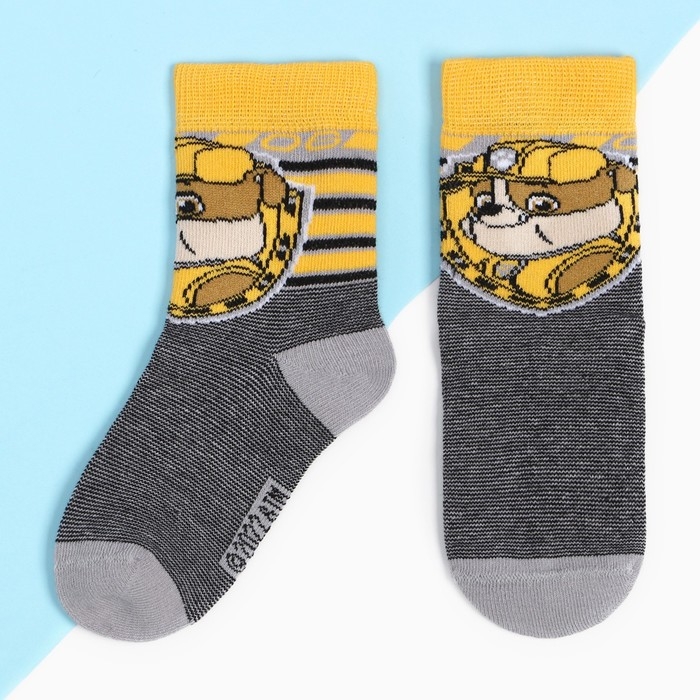 Носки детские PAW PATROL &laquo;Крепыш&raquo;, Щенячий патруль, 18-20 см