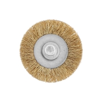 Щетка металлическая для дрели ТУНДРА, со шпилькой, плоская, 40 мм Щетка металлическая для дрели ТУНДРА, со шпилькой, плоская, 40 мм