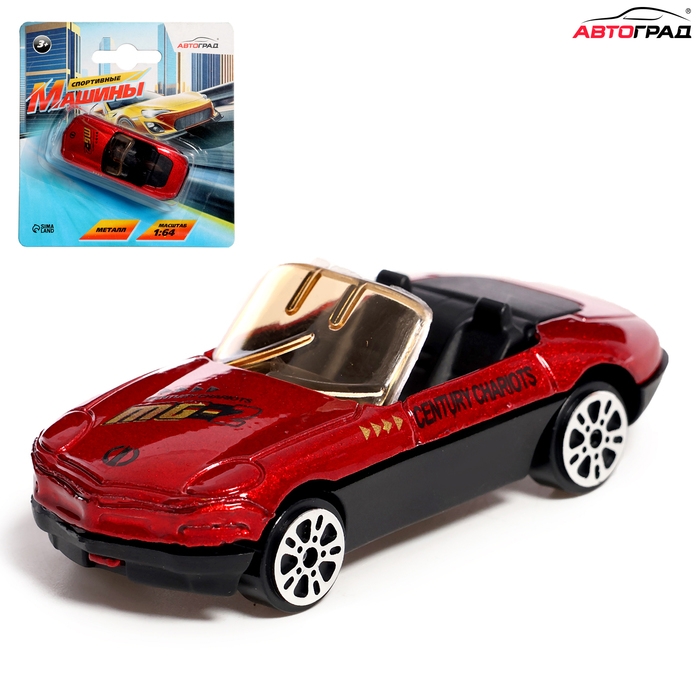 Машина металлическая &laquo;Спортивная&raquo;, масштаб 1:64, цвет МИКС, на блистере