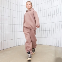 Брюки для девочки MINAKU: Basic Line KIDS, цвет тёмно-бежевый, рост 128 Брюки для девочки MINAKU: Basic Line KIDS, цвет тёмно-бежевый, рост 128