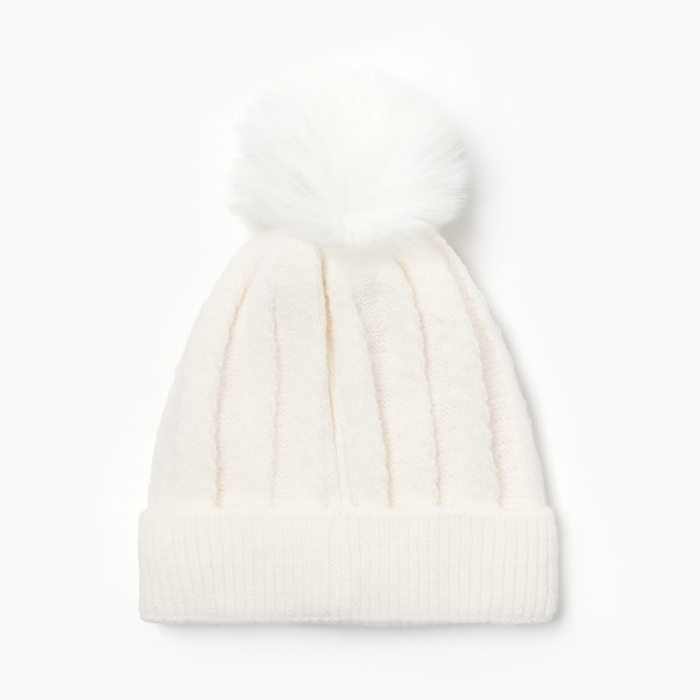 Шапка детская MINAKU, цвет молочный, р-р 46-48