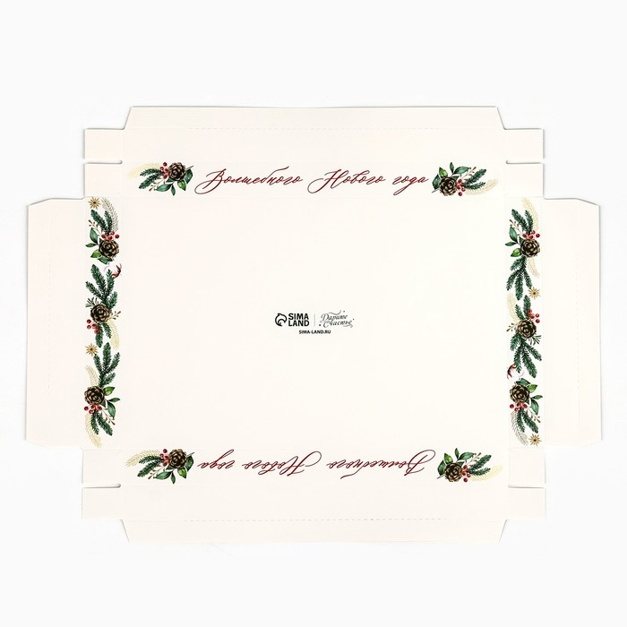 Коробка для для муссовых пирожных «Волшебного Нового года», 27 х 17.8 х 6.5 см, Новый год Коробка для для муссовых пирожных «Волшебного Нового года», 27 х 17.8 х 6.5 см, Новый год