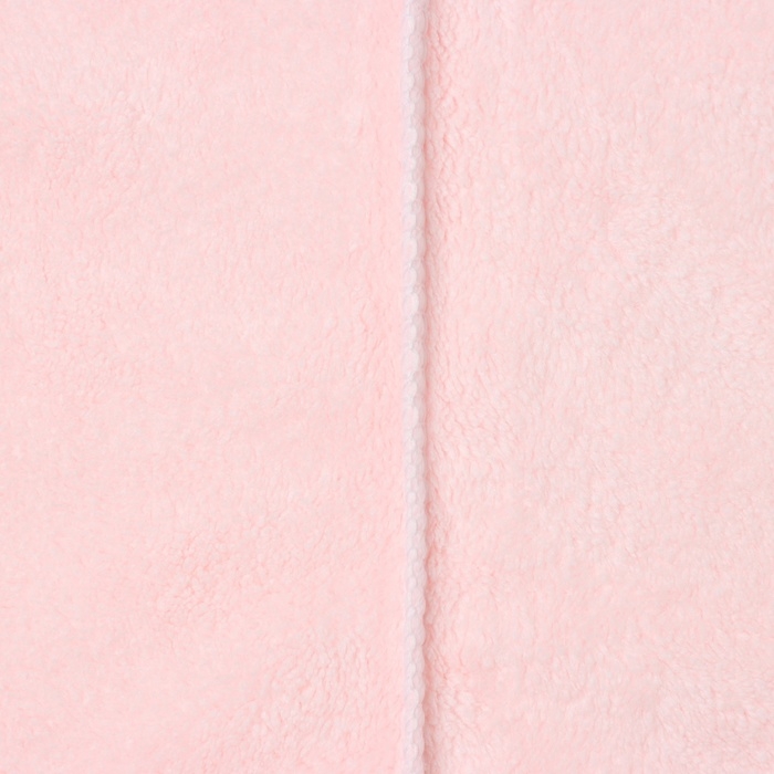 Чалма для сушки волос Этель, цв. розовый, 65*25 см, 100% п/э, 280 г/м2