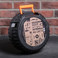 Автомобильный набор в колесе &laquo;Для лучшего мужика&raquo;, 13 предметов